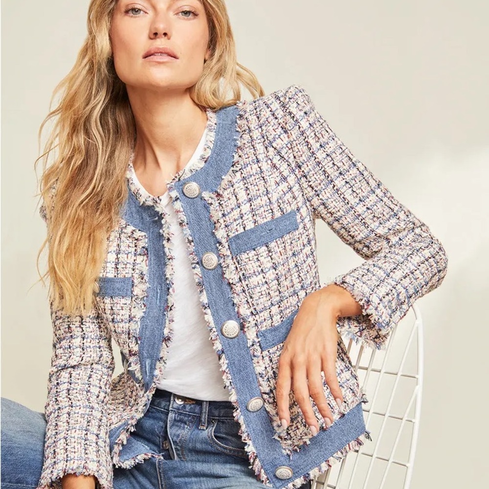 Veronica Beard Multicolor Tweed Jacket
